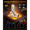 imageH1 Light Bulbs 50000LM 10X Super Brighter 11 Halogen Size 70000Hrs Lifespan 6500K White H1 Fog Lights with Cooling Fan Plug and Play Pack of 290059006