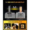imageH1 Light Bulbs 50000LM 10X Super Brighter 11 Halogen Size 70000Hrs Lifespan 6500K White H1 Fog Lights with Cooling Fan Plug and Play Pack of 2D5S