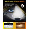 imageH1 Light Bulbs 50000LM 10X Super Brighter 11 Halogen Size 70000Hrs Lifespan 6500K White H1 Fog Lights with Cooling Fan Plug and Play Pack of 2H4HB29003