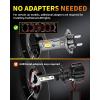 imageH49003HB2 Bulb for Motorcycle 15000LM 600 Super Brighter 11 Halogen Size 6500K Cool White 60000Hrs Long Service Life with Cooling Fan Plug and Play H4 Fog Light Pack of 1H7H7LL
