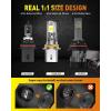 imageUpgraded H139008 Bulbs 60000LM 10X Super Brighter 85000 Hours Long Service Life 6500K Cool White Real 11 Halogen Size Fog Lights Plug N Play Pack of 29007HB5