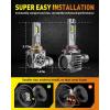 imageUpgraded H139008 Bulbs 60000LM 10X Super Brighter 85000 Hours Long Service Life 6500K Cool White Real 11 Halogen Size Fog Lights Plug N Play Pack of 2HB39005