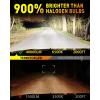 imageUpgraded H49003 Light bulb HiLow Beam50000LM 900 Super Brighter 6500K Cool White HB2 Fog Light Bulbs with Cooling Fan 11 Mini Halogen Size Plug and Play Pack of 29012HIR2