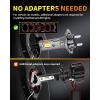imageUpgraded H7 H7LL Light Bulbs 60000LM Insane Brightness Real 11 Halogen Mini Size H7 Fog Lights 6500K White with UltraBright LED Chips Plug and Play Pack of 2H7H7LL