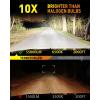imageUpgraded H7 H7LL Light Bulbs 60000LM Insane Brightness Real 11 Halogen Mini Size H7 Fog Lights 6500K White with UltraBright LED Chips Plug and Play Pack of 29004HB1
