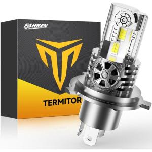 imageH49003HB2 Bulb for Motorcycle 15000LM 600 Super Brighter 11 Halogen Size 6500K Cool White 60000Hrs Long Service Life with Cooling Fan Plug and Play H4 Fog Light Pack of 1H49003 Pack of 1