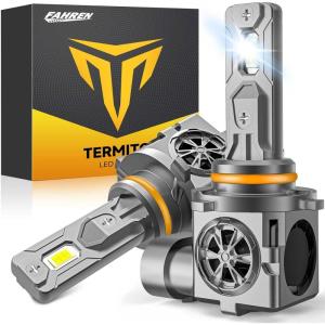 imageUpgraded H7 H7LL Light Bulbs 60000LM Insane Brightness Real 11 Halogen Mini Size H7 Fog Lights 6500K White with UltraBright LED Chips Plug and Play Pack of 29006HB4