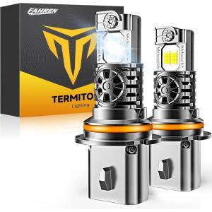 imageH11H8H9 ampamp 9005HB3 Light Bulbs Combo 80000LM 10X Ultra Brightness Real 11 Mini Size 6500K White 85000Hrs Long Life with Cooling Fan 9005 H11 Fog Lights Plug and Play Pack of 49007