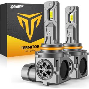 image9005 9006 Light Bulbs Combo 100000LM 12X Ultra Brighter 360 Adjustable Quick Install 6500K White 11 Mini Size 9005HB3 9006HB4 OffRoad Use Fog Light Plug N Play Pack of 49005HB3